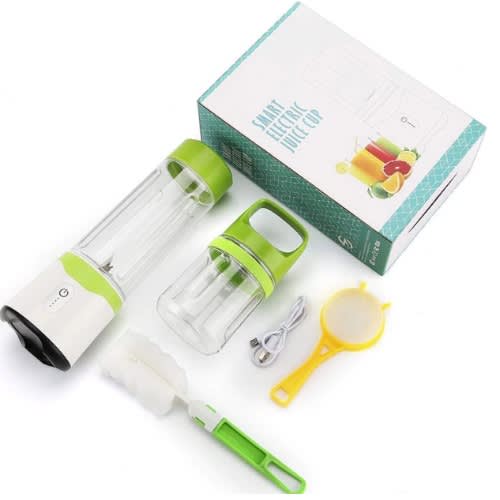 O'sengua Portable Personal USB Rechargeable 6 Blades Blender With 2 Cups - 300ml / 500ml