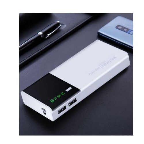 Digital LED Power Bank - White -20,000mAh