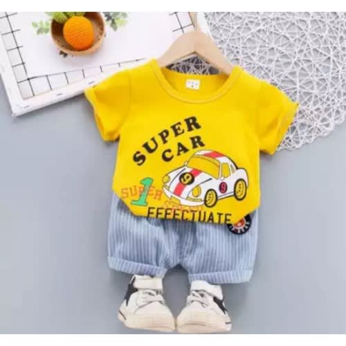 Super Car Baby Boy Casual Set