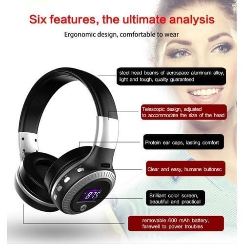 Wireless B19 Bluetooth Headset Tf Card Stereo