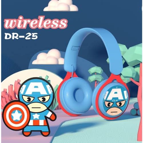 Disney Design Captain America Wireless Bluetooth Headset