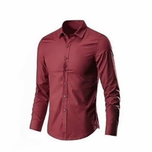 Men's FormaL Shirt With Matching Tie  - Wine & Black