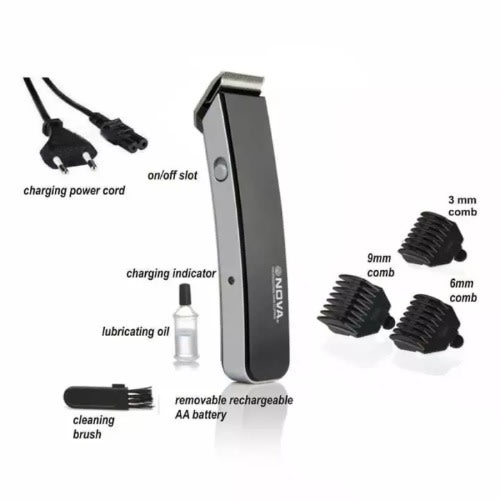 Ns 216 Cordless Professional Rechargeable Hair Trimmer- Black