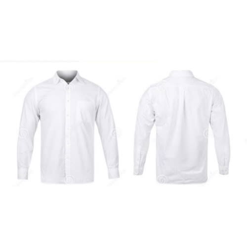 Men's Formal  Shirt With Matching Tie  - White/ Wine