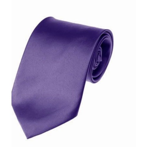Men's Formal Dress Shirt With Matching Tie  - Light Purple & Deep Purple