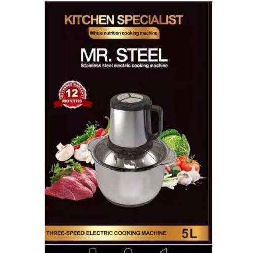 Mr Steel Multipurpose Yam Pounder-5L -500W