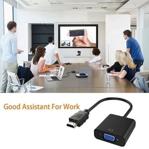 Hdmi To Vga Adapter - Black
