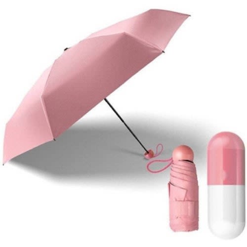 Folding Capsule Umbrella With Case