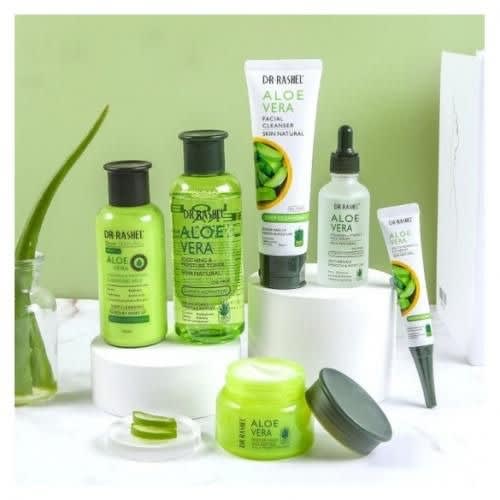 Aloe Vera Soothing & Moisturizing Skin Care Set 6 Pieces 80mls, 50mls & 30mls