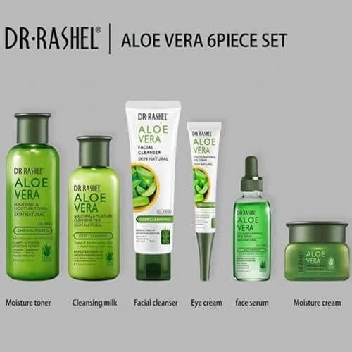 Aloe Vera Soothing & Moisturizing Skin Care Set 6 Pieces 80mls, 50mls & 30mls