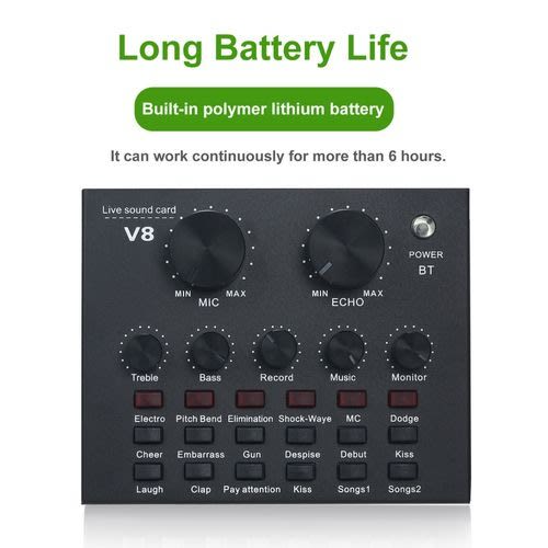 V8 Audio USB External Sound Card