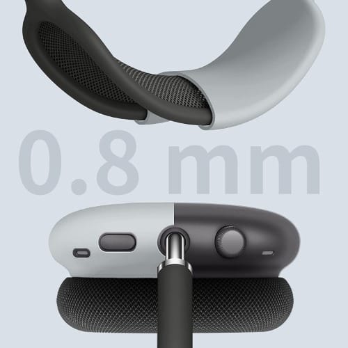 Earphone Case Soft Silicon Protective Cover For Airpods Max  - Grey