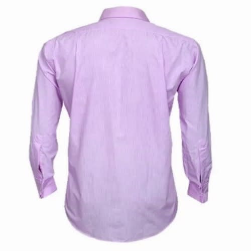 Set Of 2 Men's Formal Dress Shirt  - Lilac And Light Yellow