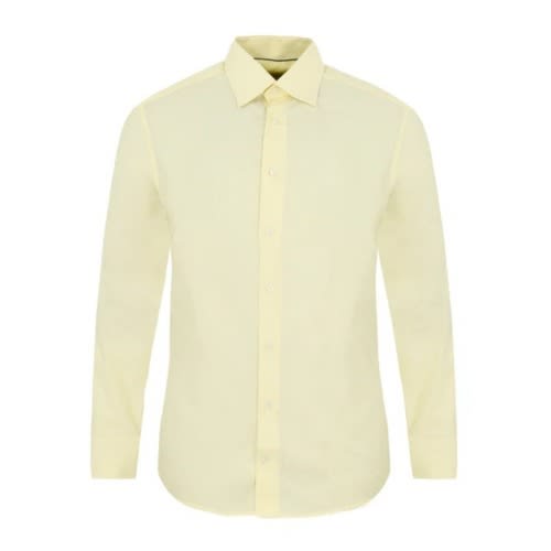 Set Of 2 Men's Formal Dress Shirt  - Lilac And Light Yellow