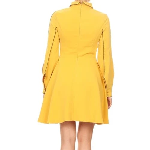 Ina Skater Dress- Mustard