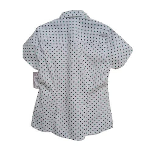 Men's Short Sleeve Black Polka Dot Shirt