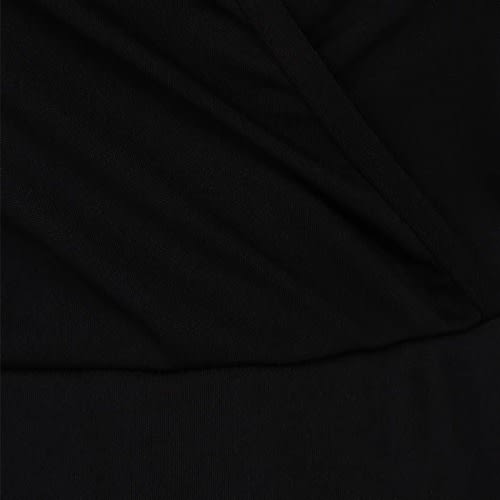 Front Wrap Dress- Black