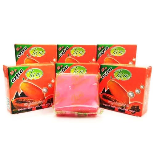 Jam Papaya Whitening Soap With Collagen - 12pcs - 15g