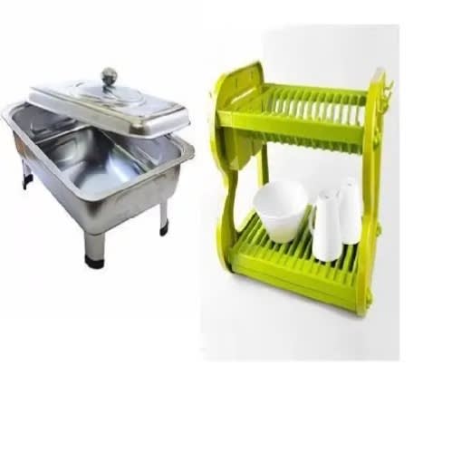 2 Tier Dish Rack And Chaffing Dish