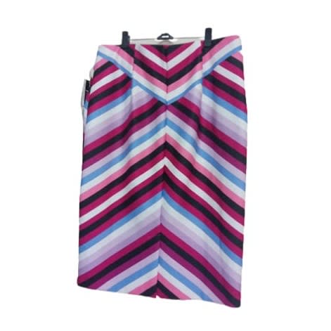 Geometric Pattern Skirt -Multi Colored Line