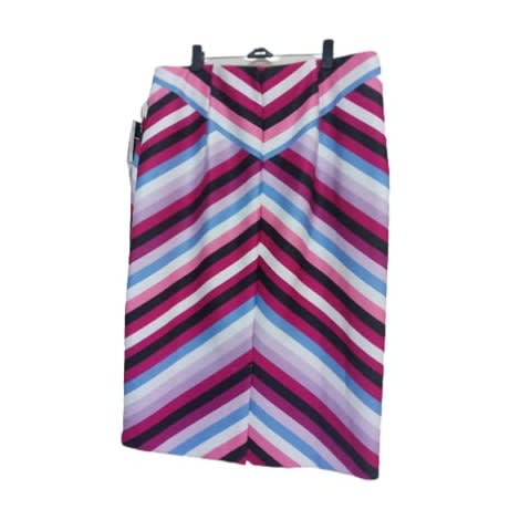 Geometric Pattern Skirt -Multi Colored Line