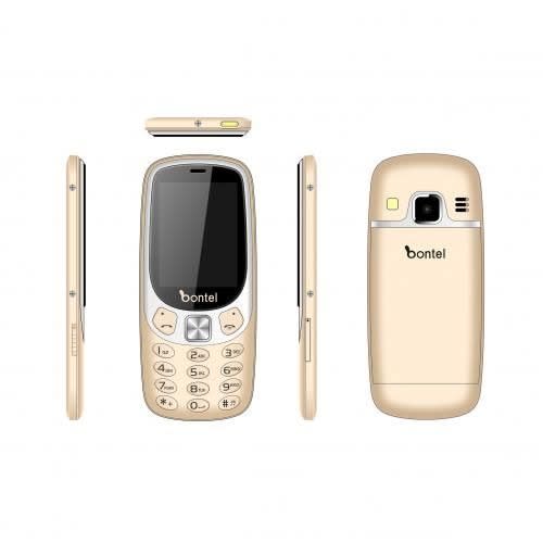 Q1000-2.4" - Selfie Camera - Ultra Slim - Magic Voice - 1300 mAh - Big Battery- Gold
