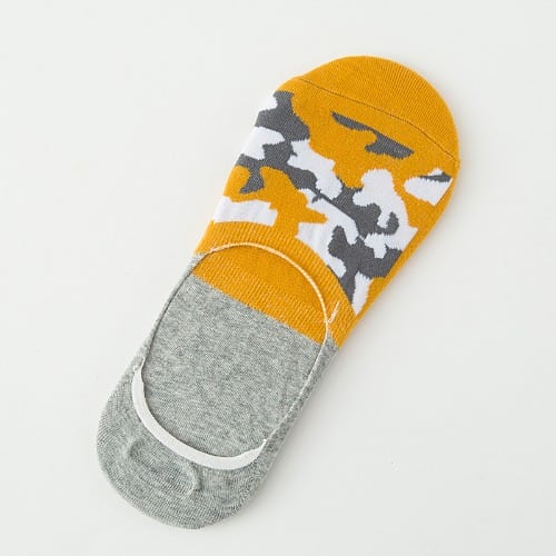 Camouflage Invisible Socks - Yellow