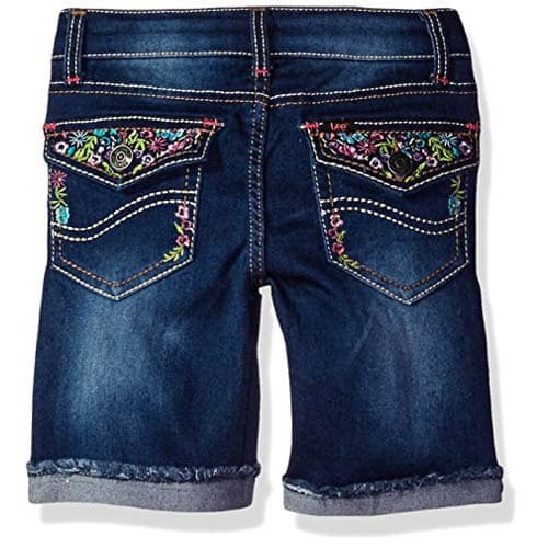 Toddler Girls' Shorts with Floral Embellishment