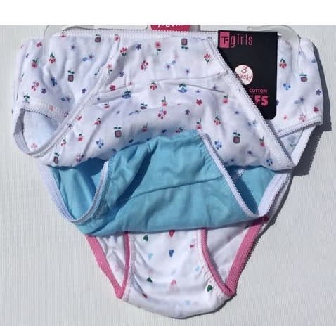 Girls' Flowery Briefs - 3 Pack