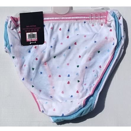 Girls' Flowery Briefs - 3 Pack