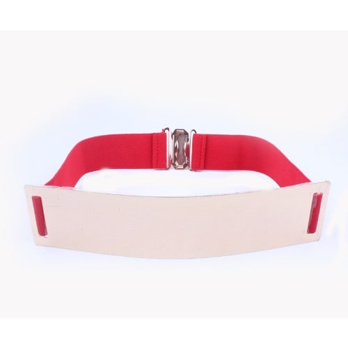 Women's Metallic Belt - Red