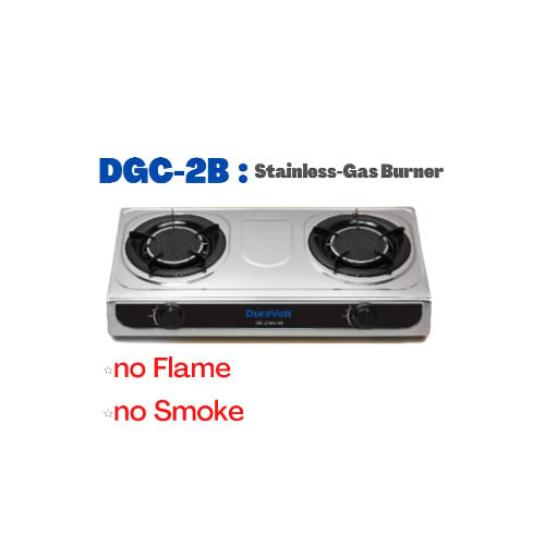 Table Top Gas Cooker- Double Burner-infrared And Stainless-dgc-2b