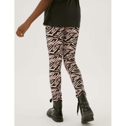 Cotton Rich Pink Leo Leggings