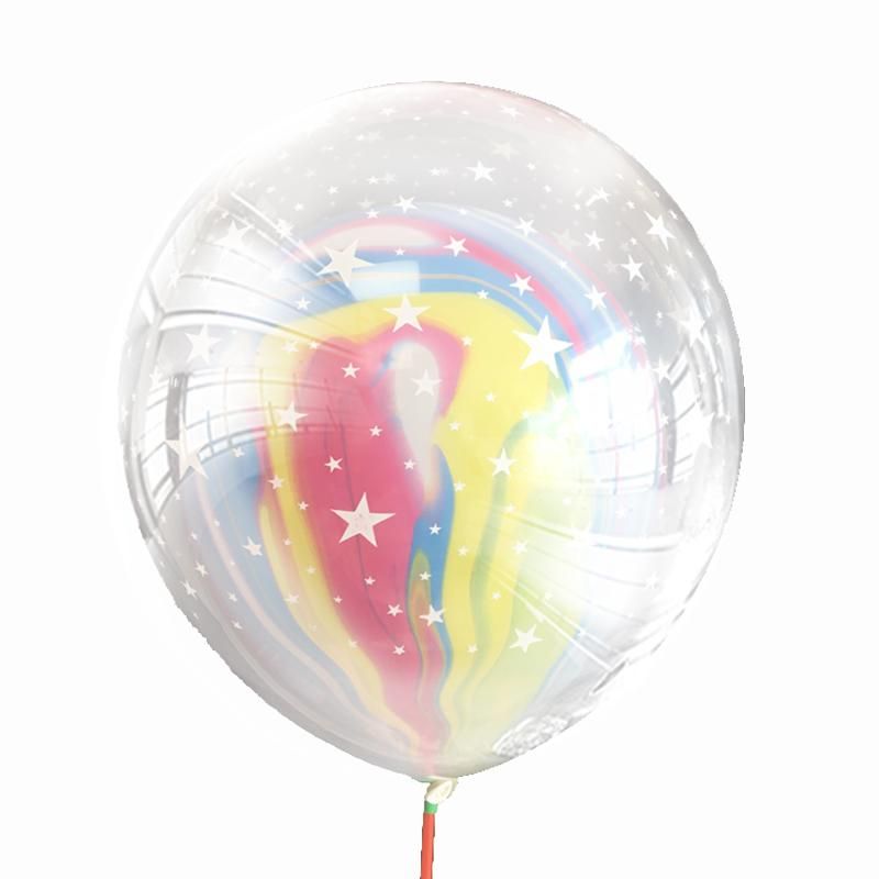 10pcs New Double layer stars Agate Balloon Wedding Ballon Happy Birthday Balloon Baby Shower Decoration Kids Party Supplie