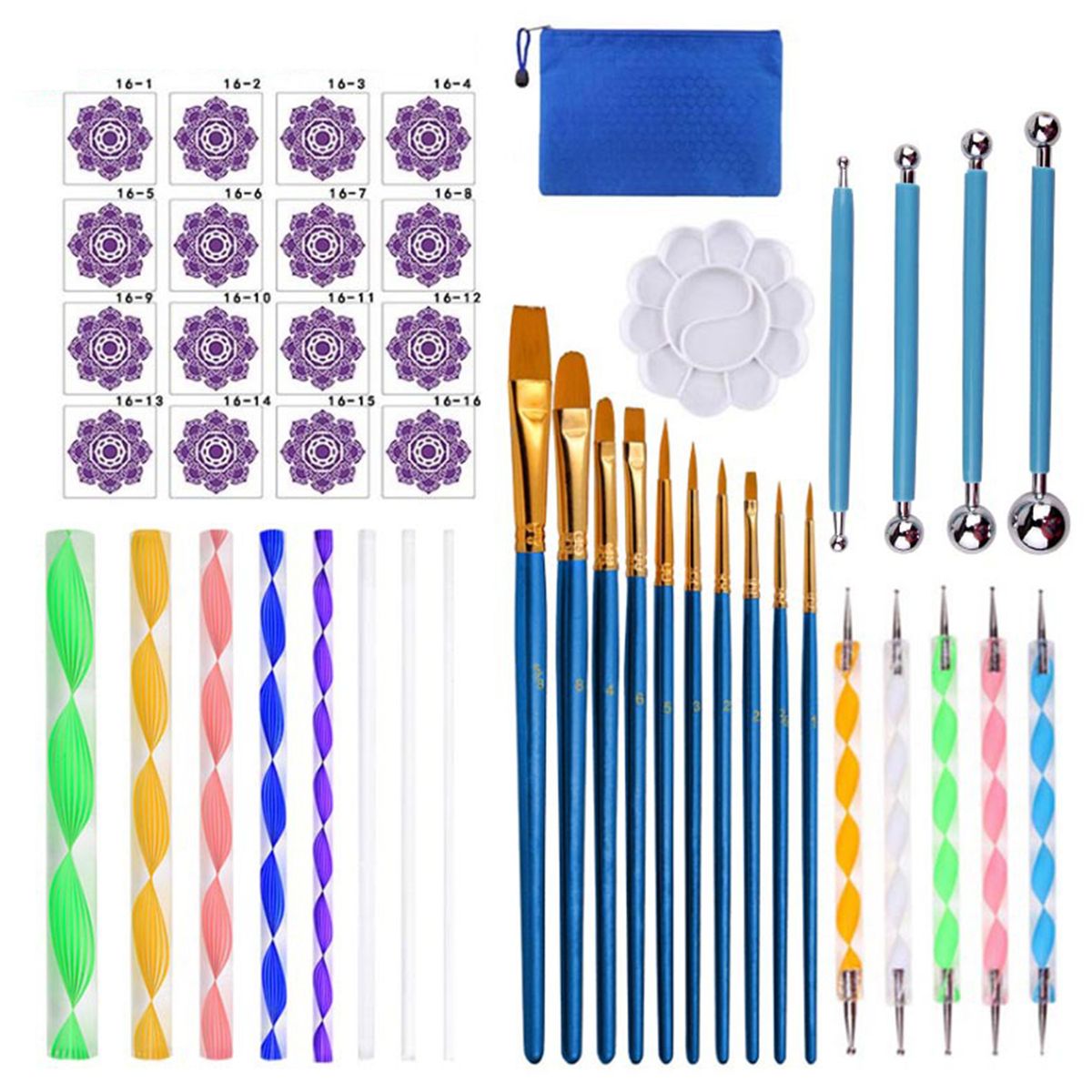44 Piece Mandala Dotting Tools DIY Painting Stencils Ball