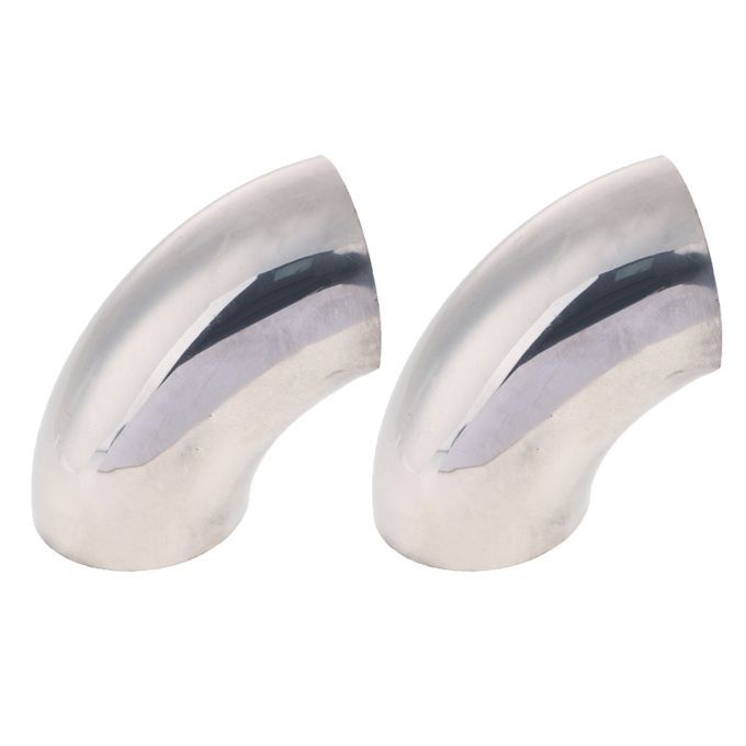 2x 76mm 90 Degree Elbow Aluminum  Intercooler Pipe Piping Tubing 25in