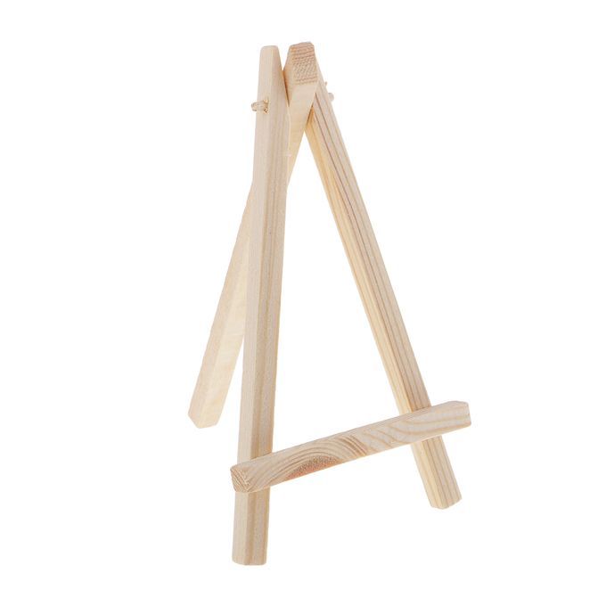 3x3" Mini Canvas With Wood Display Easel For Wedding Decoration Table
