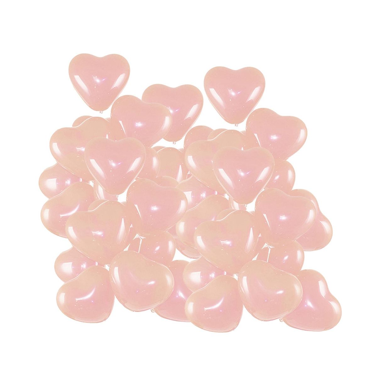 50Pcs Latex Balloons Adult Kids Boy Girl Round Heart Shape Birthday Balloons Orange