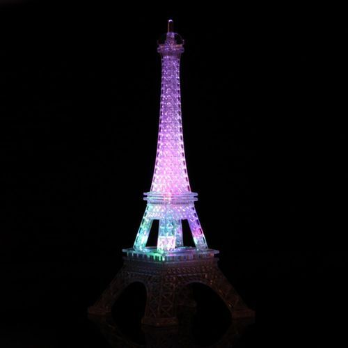 Romantic Eiffel Tower Desk Bedroom Night Light Decoration Table LED Lamp