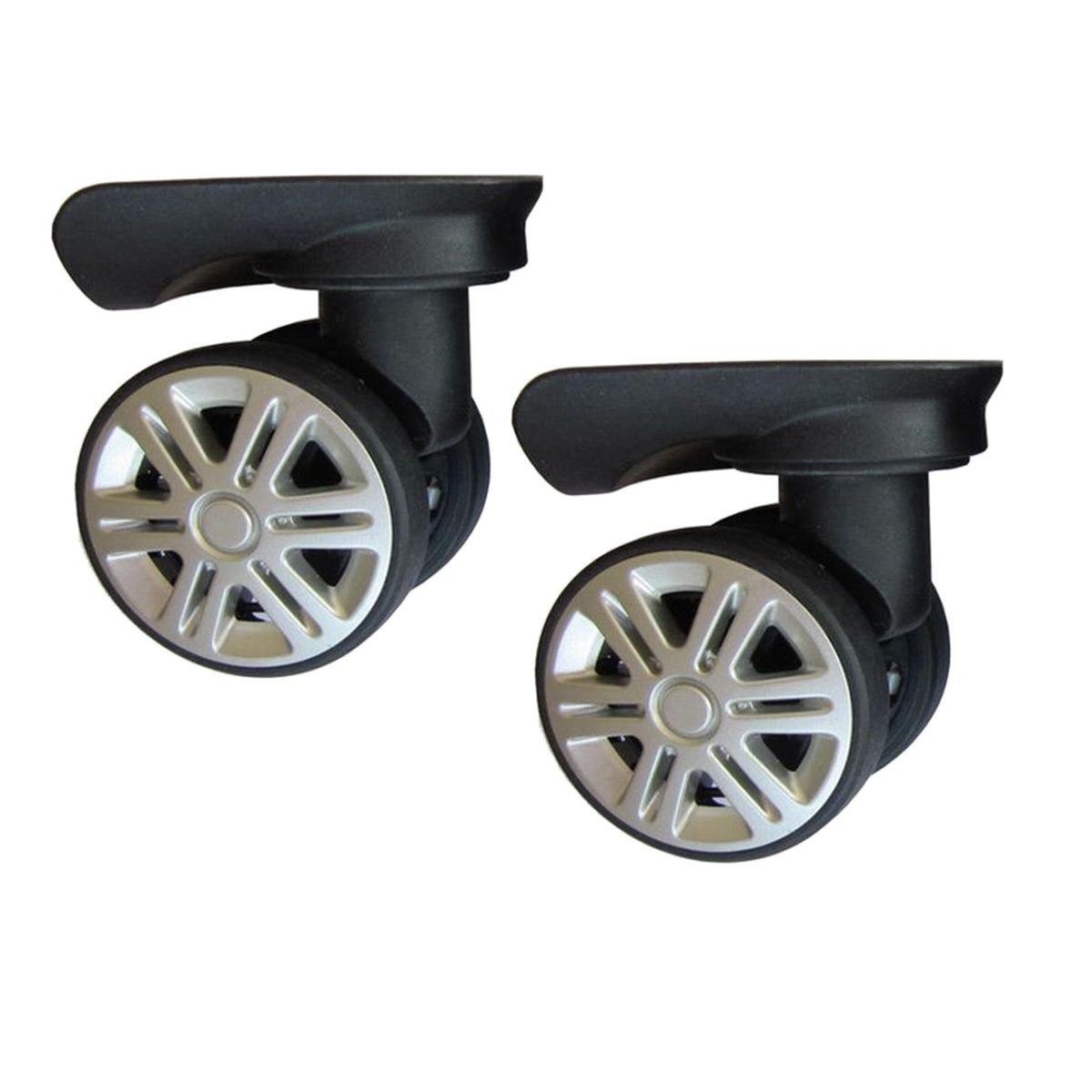Luggage Suitcase Wheels Suitcase Swivel Wheel Black Without Brake