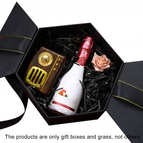 Bowknot Hexagonal Gift Box Wedding Candy Holder Birthday