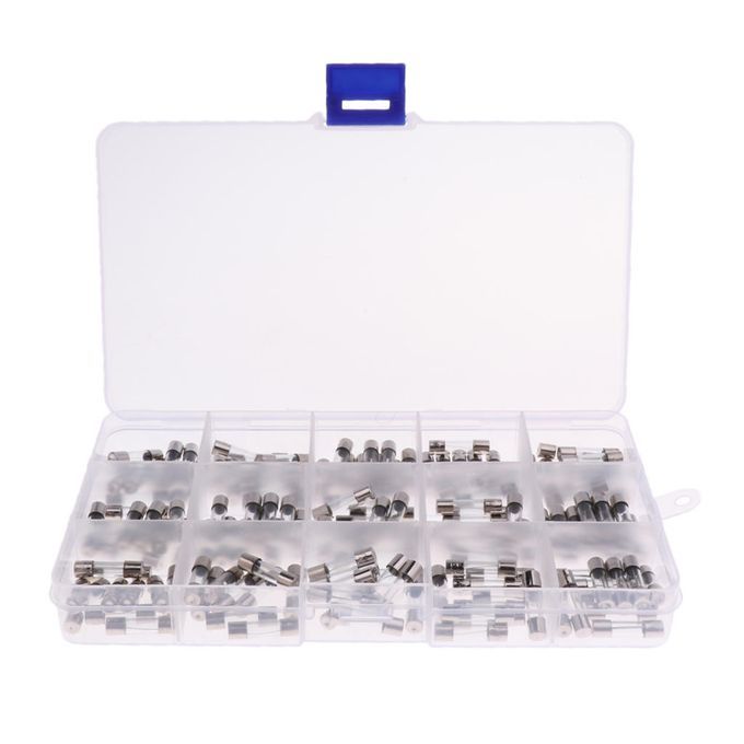 150Piece Assorted 20mm Electrical Glass Fuses Kit Fast Blow Acting