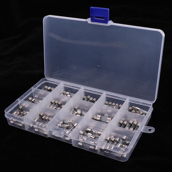 150Piece Assorted 20mm Electrical Glass Fuses Kit Fast Blow Acting