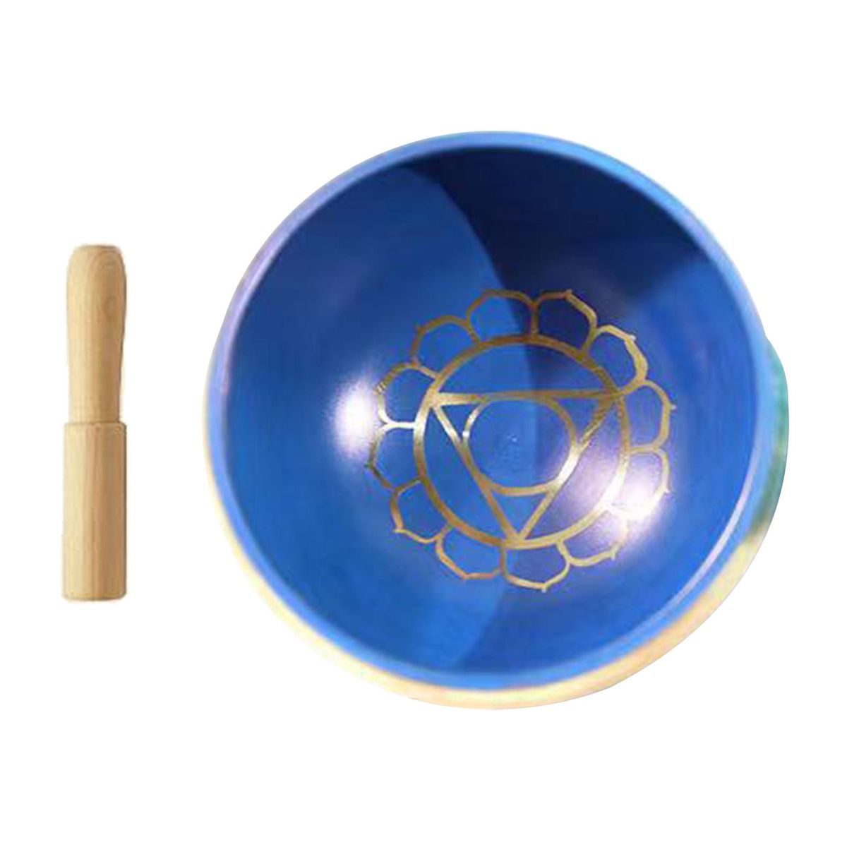 Singing Bowl Nepalese Tibetan Handmade Spiritual Gifts Supplies Blue