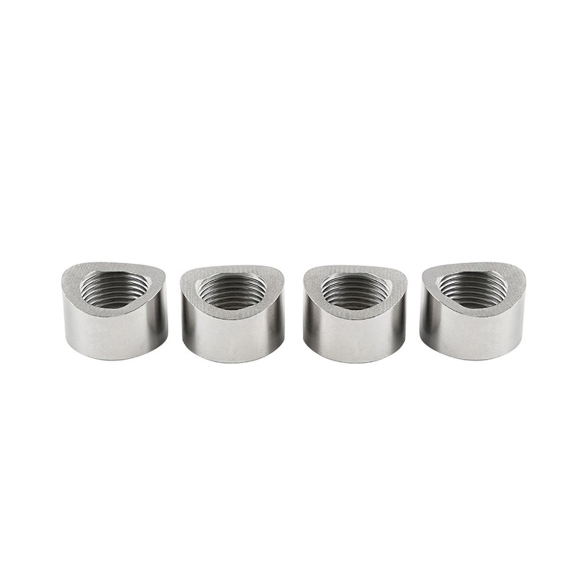 4PCS CNC-Machined Oxygen Sensor Nut Weld Bung Standard x 15 Thread 304 Stainless Steel
