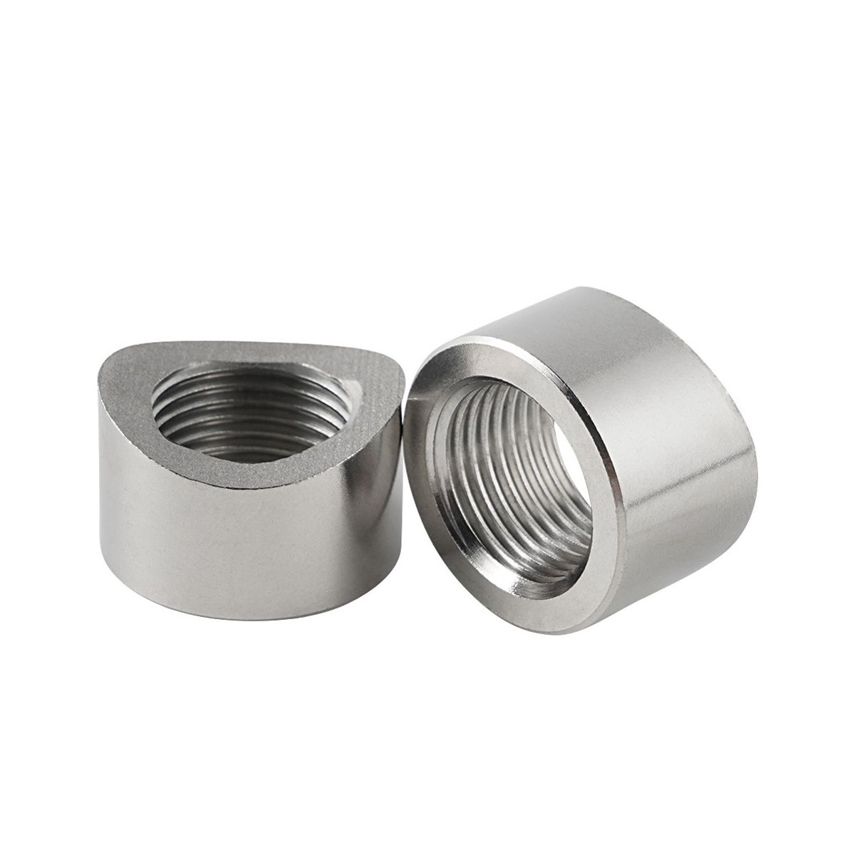 4PCS CNC-Machined Oxygen Sensor Nut Weld Bung Standard x 15 Thread 304 Stainless Steel