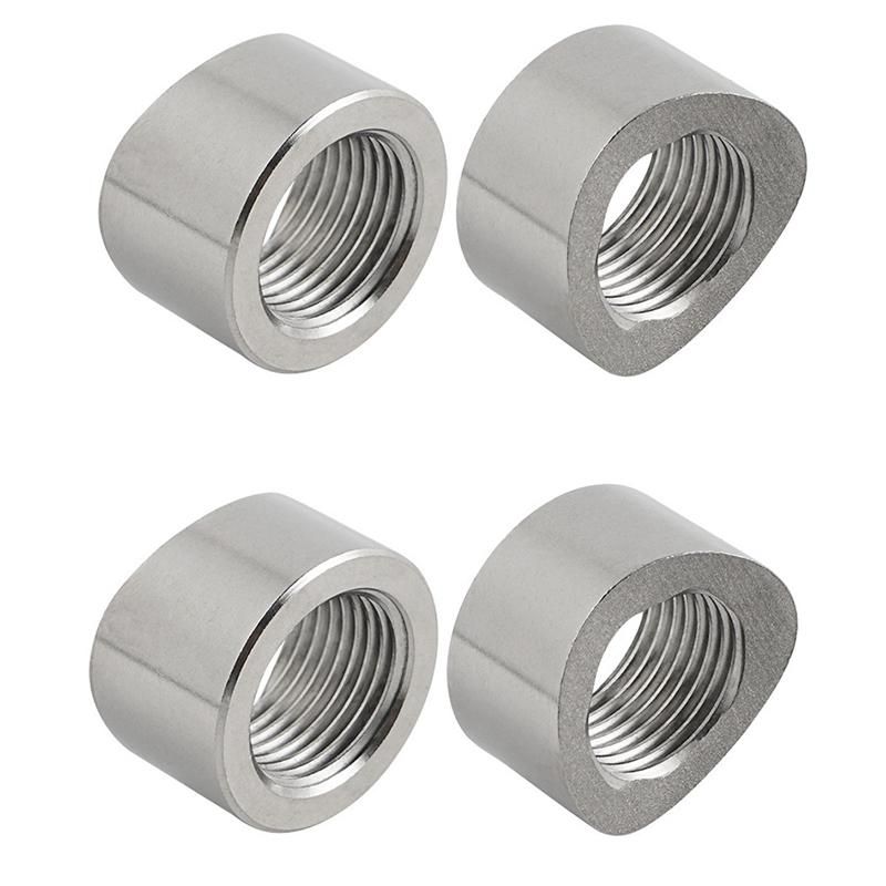 4PCS CNC-Machined Oxygen Sensor Nut Weld Bung Standard x 15 Thread 304 Stainless Steel