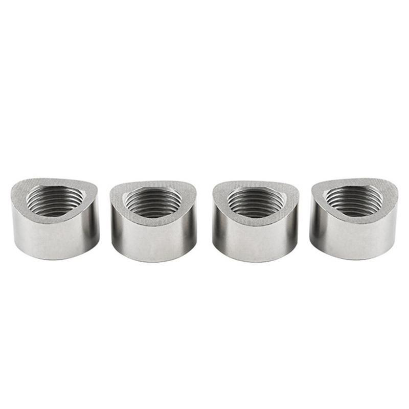 4PCS CNC-Machined Oxygen Sensor Nut Weld Bung Standard x 15 Thread 304 Stainless Steel