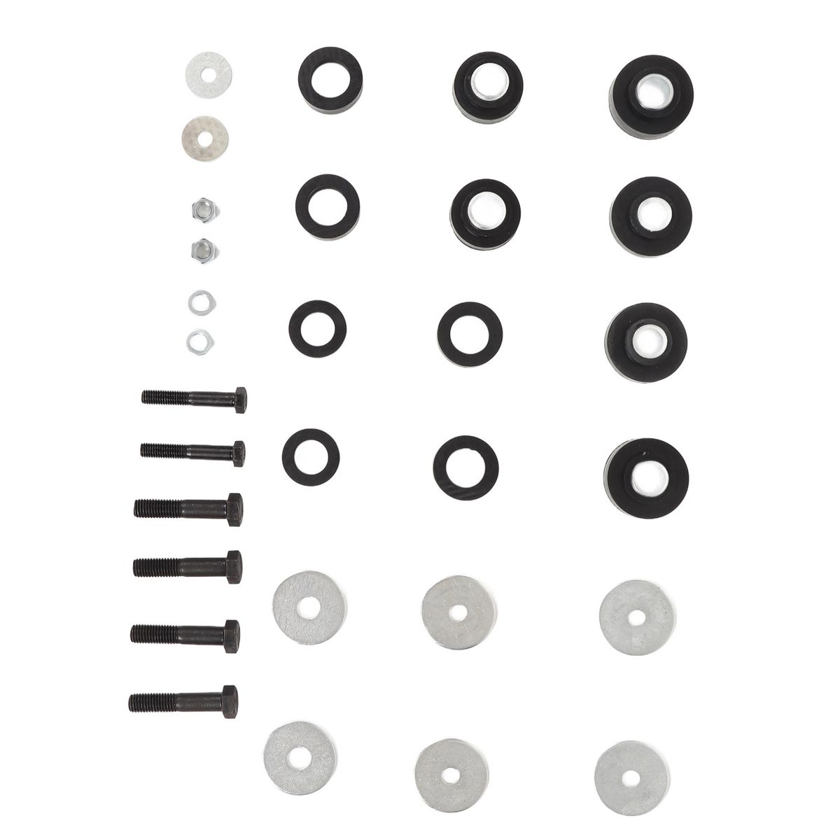 Subframe Body Mount Bushing Hardware Bolts Washers Kit