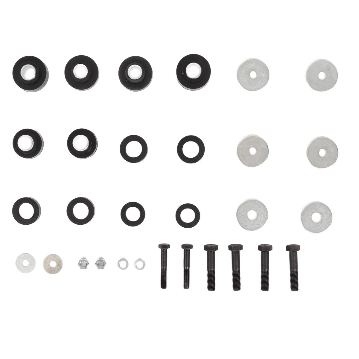 Subframe Body Mount Bushing Hardware Bolts Washers Kit